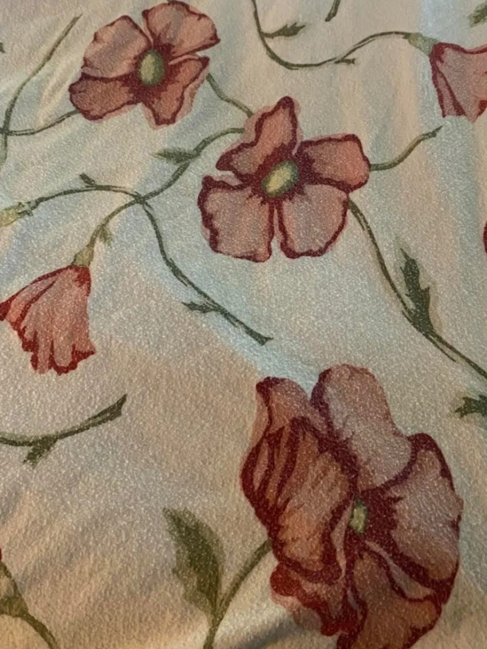 Pottery Barn F/Q Floral Flannel Duvet